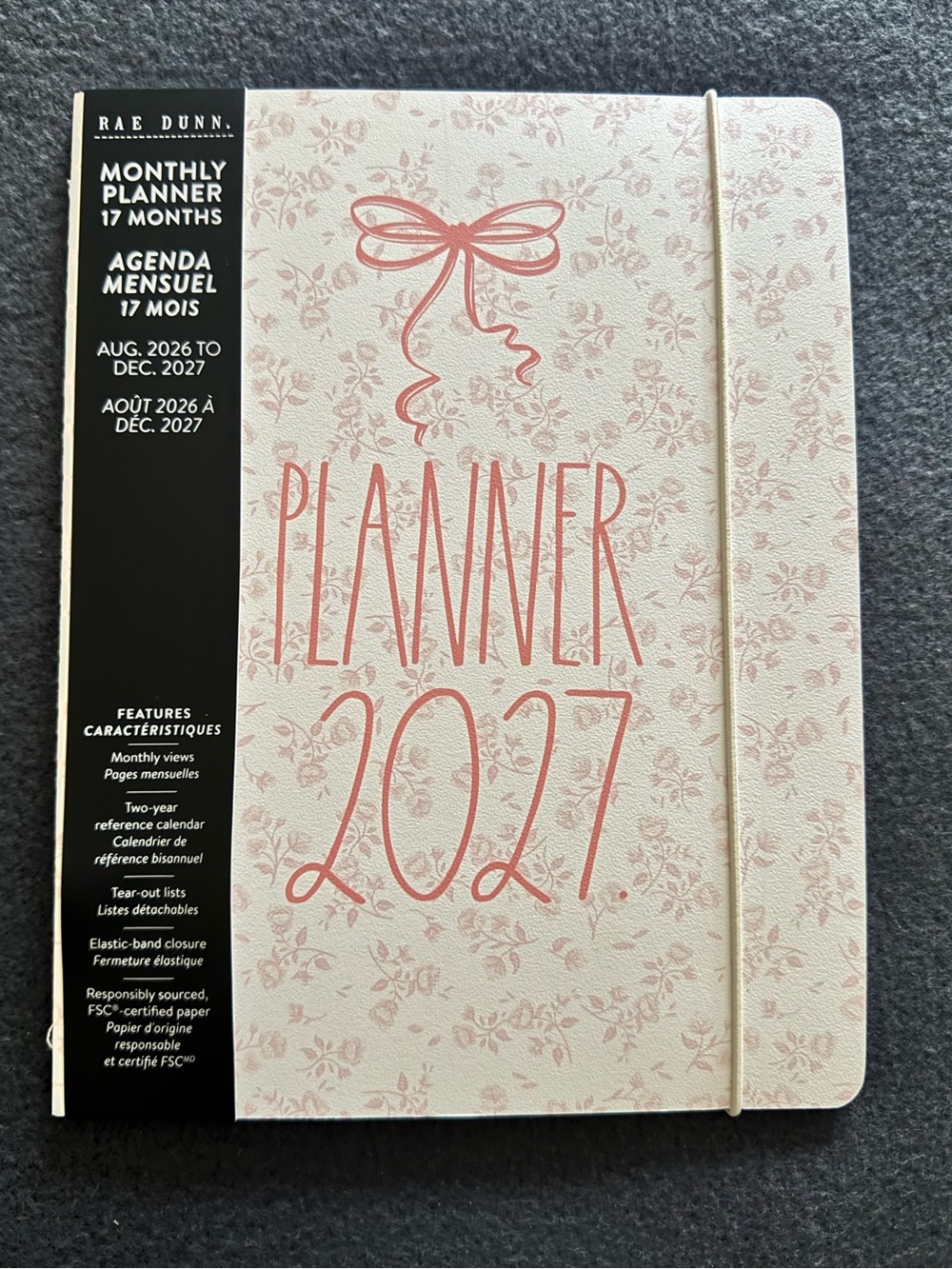 Rae Dunn 2027 Monthly Planner